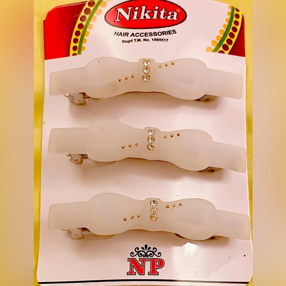 Hair clips (set of 3)